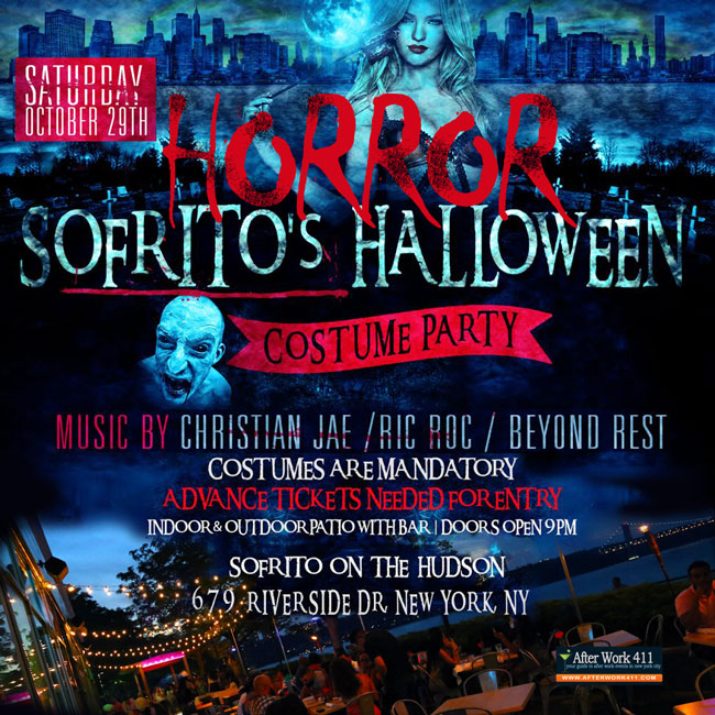 Horror Sofrito NYC Halloween Party at Sofrito On The Hudson - Uptown NYC